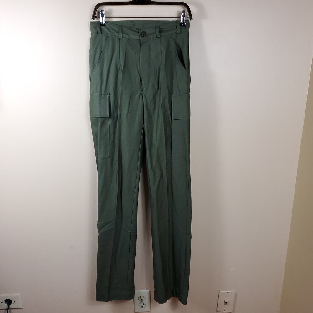 Vintage Army Green Button Fly Cargo Pants KY Seyntex Size S